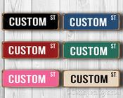 Personalized Custom Street Sign – Great Gift Decor, Vintage Aluminum Composite, UV Protected Print, Durable Aluminum Composite, Indoor Outdoor Use - 20-x-6-inches image