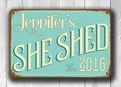 Personalized She Shed Sign - 20-x-14-inches / 