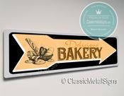 Classic Style Bakery Sign – Vintage Style, Fade Resistant UV Print, All-Weather Aluminum Composite, Pre-Drilled Mounting Holes, Indoor Outdoor Use - 20-x-6-inches / 