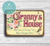 Granny's House Sign - 14-x-10inches