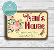 Nani's House Sign - 14-x-10inches