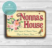 Nonna's House Sign - 16-x-12inches