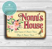 Nonni's House Sign - 14-x-10inches image