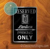 De Tomaso Pantera Sign – Premium Brushed Metal, Indoor Outdoor Display, Automotive Logo Decor - 12-x-8
