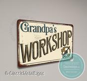 Grandpa's Workshop Sign - 36-x-24-inches