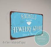 Personalized Jewelry Store Sign - 36-x-24-inches