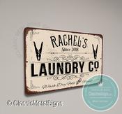 Personalized Laundry Room Sign - 14-x-10