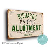 Personalized Allotment Sign - 36-x-24-inches