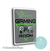 Custom Gaming Room Sign - 20-x-14-inches