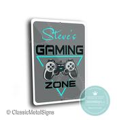 Custom Gaming Zone Sign - 9-x-6