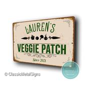 Personalized Veggie Patch Sign - 16-x-12