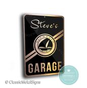 Custom Plymouth Garage Sign – Personalized Mopar Muscle Decor, Weatherproof Brushed Metal Art for Plymouth Owners -  / 20-x-14-inches