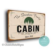 Personalized Cabin Sign - 14-x-10