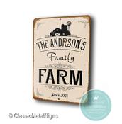 Custom Family Farm Sign - 9-x-6