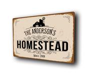 Personalized Homestead Sign - 9-x-6