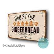 Gingerbread Sign – Full Color UV Protected Print, Christmas Signs, Farmhouse Décor, Pre-Drilled Holes for Easy Mounting - 9-x-6