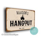 Custom Hangout Sign - 20-x-14-inches