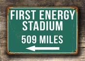Personalized First Energy Distance Sign - 9-x-6-inches