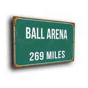Ball Arena Highway Sign - 14-x-10inches