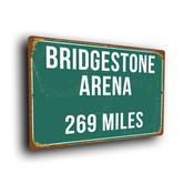 Bridgestone Arena Highway Sign - 14-x-10inches