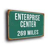 Enterprise Centre Highway Sign - 20-x-14-inches