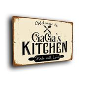 Gaga's Kitchen Sign - 16-x-12inches