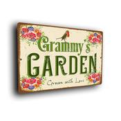 Grammy's Garden Sign - 14-x-10inches