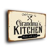 Grandma's Kitchen Sign - 20-x-14-inches