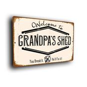 Grandpa's Shed Sign - 20-x-14-inches