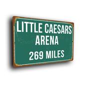 Little Caesars Arena Highway Sign - 14-x-10inches