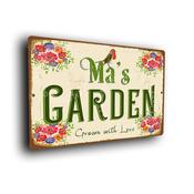 Ma's Garden Sign - 14-x-10inches