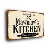 Mawmaw's Kitchen Sign - 9-x-6-inches