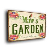 Maw's Garden Sign - 14-x-10inches