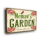 Memaw's Garden Sign - 9-x-6-inches