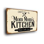 Mom mom's Kitchen Sign - 9-x-6-inches