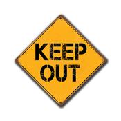 Keep Out Sign - Danger Signs – No Trespassing, UV Protected Print, Durable Aluminum Composite, Indoor Outdoor Use, Easy Mount Pre-Drilled Holes - 8-x-8 image