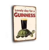 Lovely Day Guinness Sign – Vintage Style, Full Color UV Protected Print, All-Weather Aluminum Composite, Pre-Drilled Mounting Holes - 20-x-14-inches
