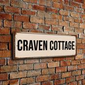 Craven Cottage Stadium Sign - 24-x-8-inches