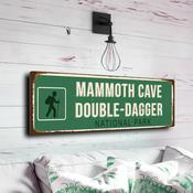 Mammoth Cave National Park Sign - Kentucky Cavern Landmark Decor, Stalactite Aesthetic, Traditional Styling for Souvenir Collectors - 24-x-8-inches