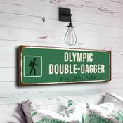 Olympic National Park Sign - Washington State Rainforest Aesthetic, Misty Pine Graphics, Durable Interior or Exterior Identification - 12-x-4-inches image