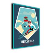Heavenly Ski Club Sign - 14-x-10-inches