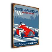 Circuit de Spa Francorchamps Sign – Formula 1 Gifts, F1 Race Track Décor, Durable Aluminum composite Signs, UV Protected Print, Premium Matt Finish - 9-x-6-inches