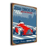 Jeddah Corniche Circuit Sign – Formula 1 Gifts, F1 Race Track Décor, Durable Aluminum composite Signs, UV Protected Print, Premium Matt Finish - 16-x-12-inches