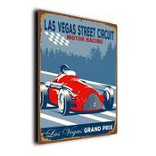 Las Vegas Street Circuit Sign – Formula 1 Gifts, F1 Race Track Décor, Durable Aluminum composite Signs, UV Protected Print, Premium Matt Finish - 12-x-8-inches