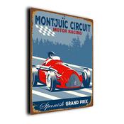 Montjuïc circuit Sign – Formula 1 Gifts, F1 Race Track Décor, Durable Aluminum composite Signs, UV Protected Print, Premium Matt Finish - 20-x-14-inches