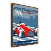 Riverside International Raceway Sign – Formula 1 Gifts, F1 Race Track Décor, Durable Aluminum composite Signs, UV Protected Print, Premium Matt Finish - 12-x-8-inches