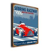 Sebring Raceway Sign – Formula 1 Gifts, F1 Race Track Décor, Durable Aluminum composite Signs, UV Protected Print, Premium Matt Finish - 20-x-14-inches
