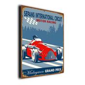 Sepang International Circuit Sign – Formula 1 Gifts, F1 Race Track Décor, Durable Aluminum composite Signs, UV Protected Print, Premium Matt Finish - 16-x-12-inches