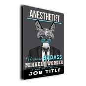 Gift for Anesthetist – Metal Sign for Anesthetists, UV Protected Print, Durable Indoor/Outdoor Signs, Smooth Matt Finish, Mounting Holes - 16-x-12-inches