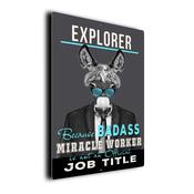 Gift for Explorer – Metal Sign for Explorers, UV Protected Print, Durable Indoor/Outdoor Signs, Smooth Matt Finish, Mounting Holes - 9-x-6-inches